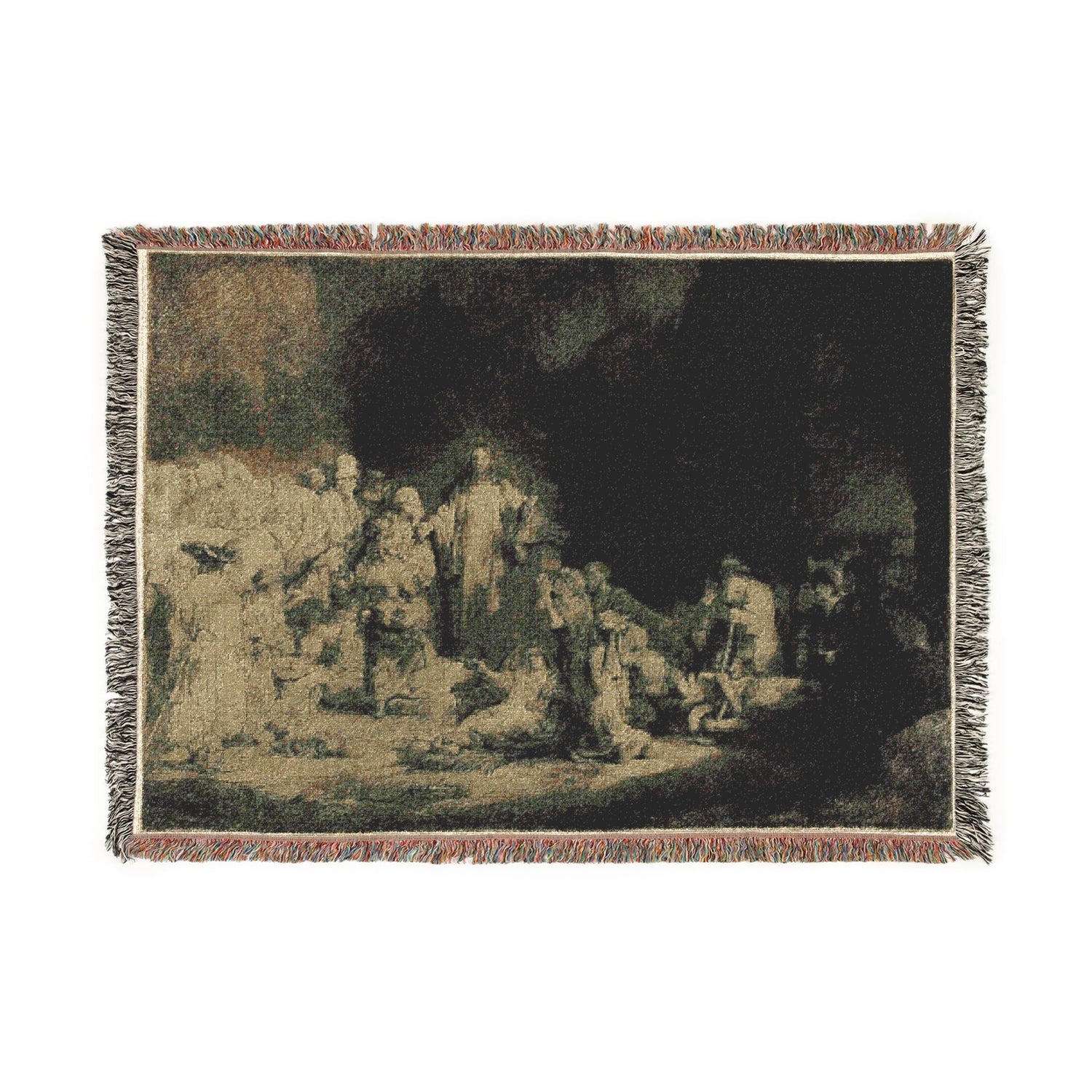 The Hundred Guilder Print - Rembrandt van Rijn Tapestry Blanket