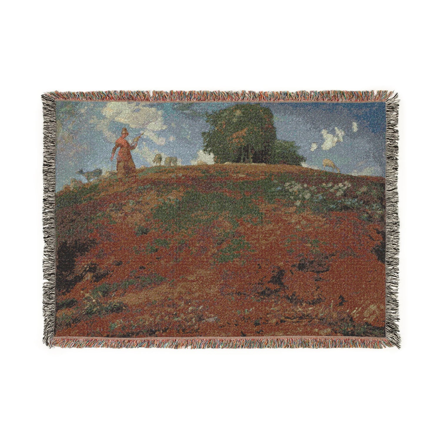 In the Auvergne - Jean François Millet Tapestry Blanket
