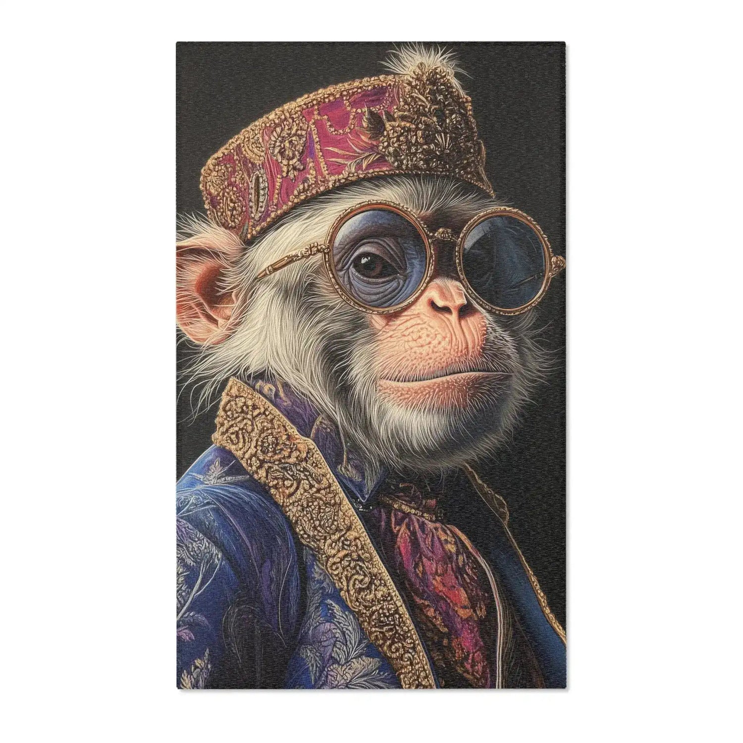 Majestic Monarch Regal Monkey Accent Rug
