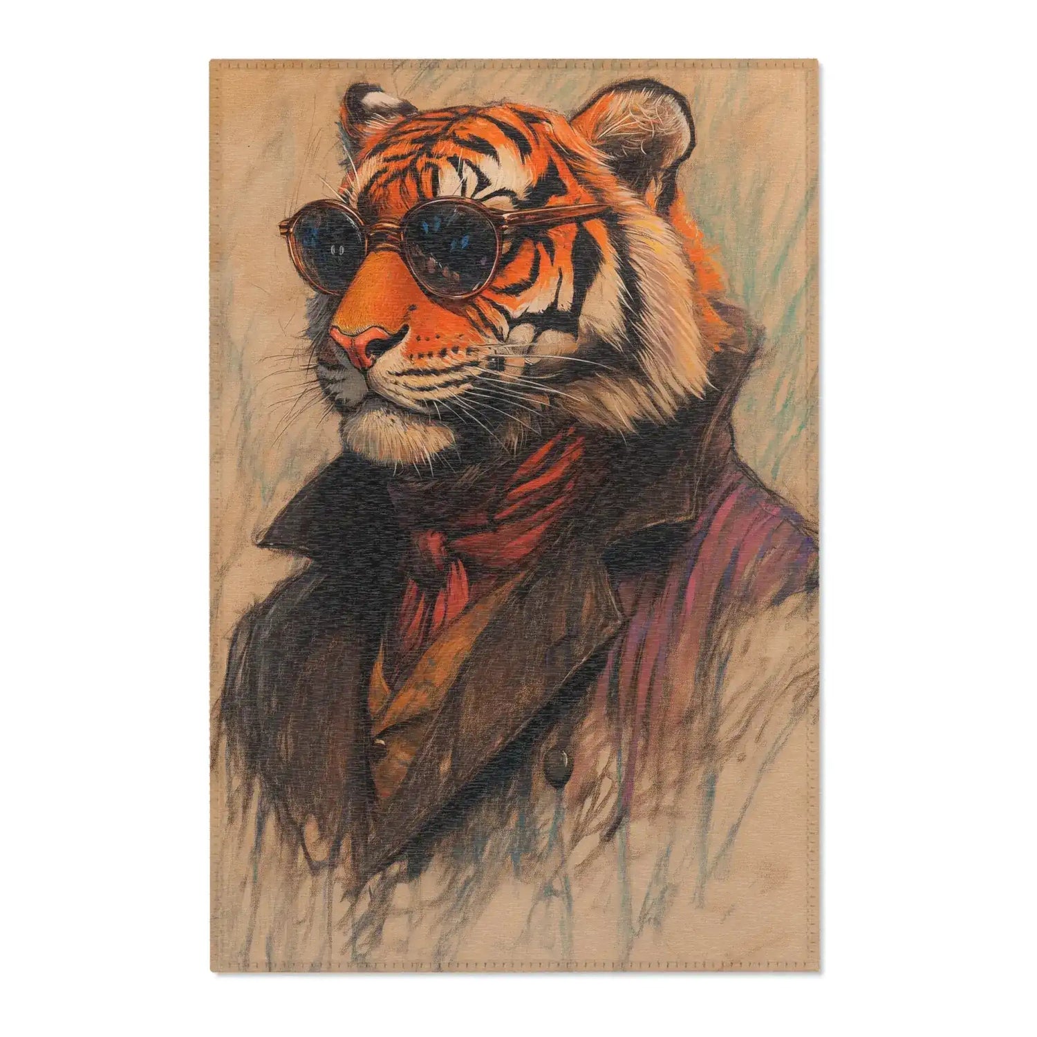 Timeless Stripes Vintage Tiger Accent Rug