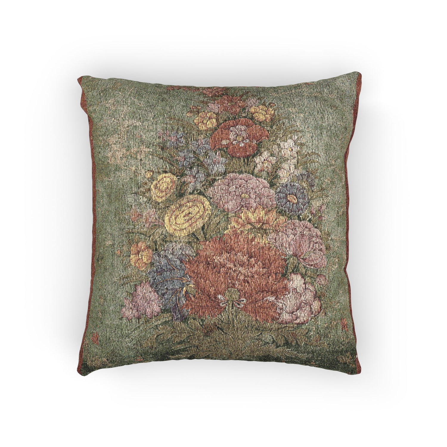 Bouquet Emerging from the Grass - J. B. Monnoyer Pillow