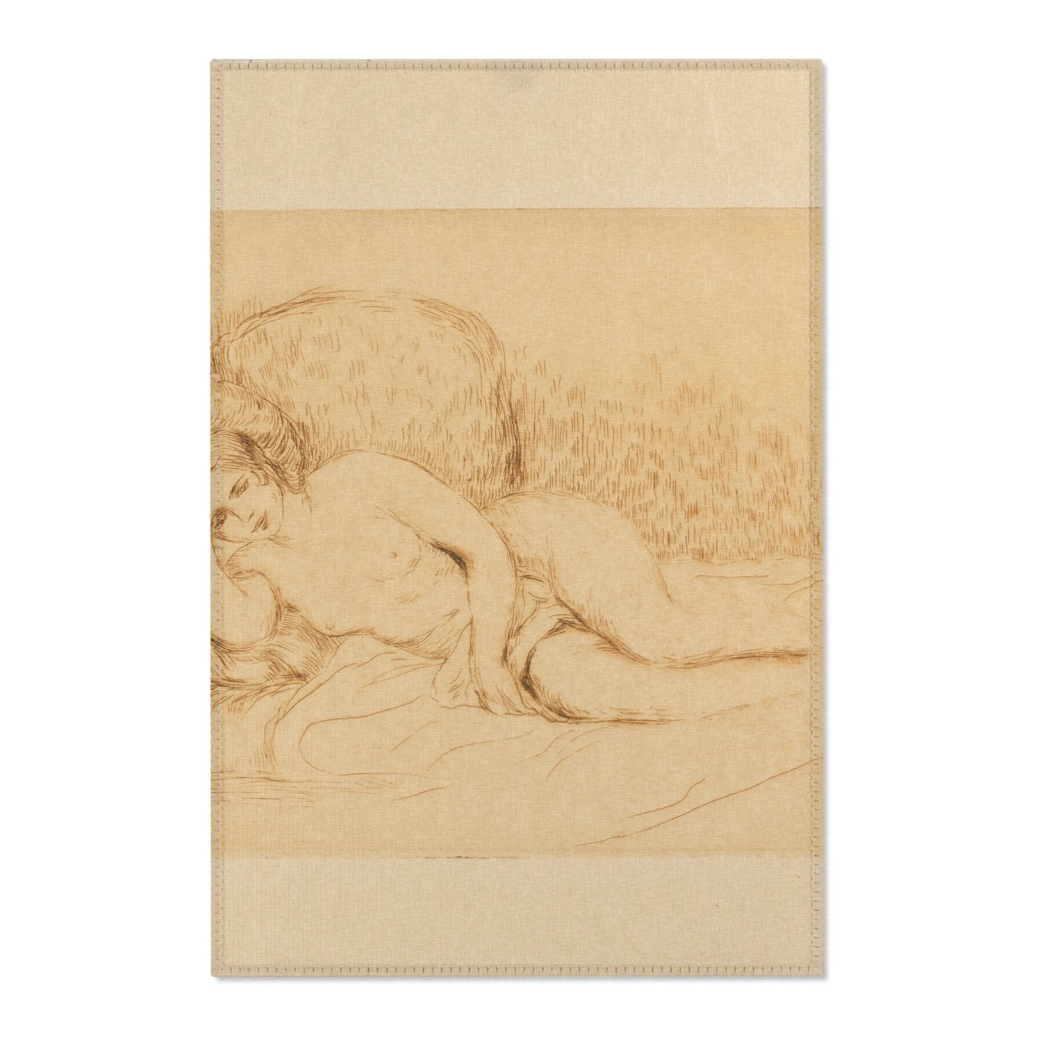 Reclining Nude - Pierre-Auguste Renoir Area Rug