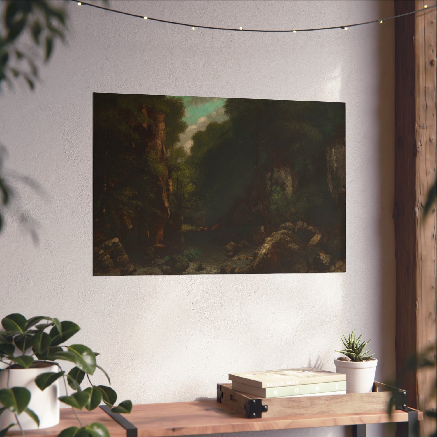 The Valley of Les Puits-Noir - Gustave Courbet Fine Art Poster