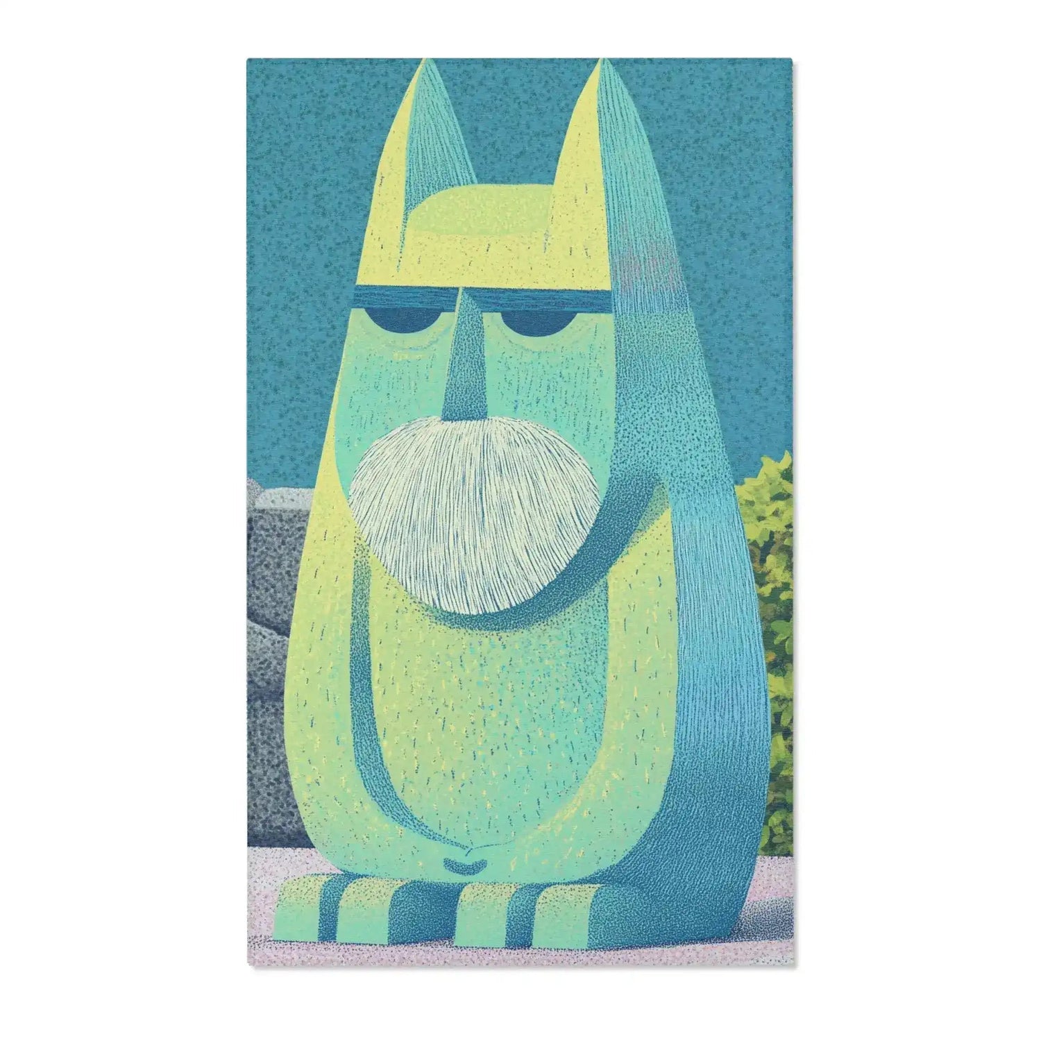 Mystic Guardian Accent Rug – Bold & Whimsical Design