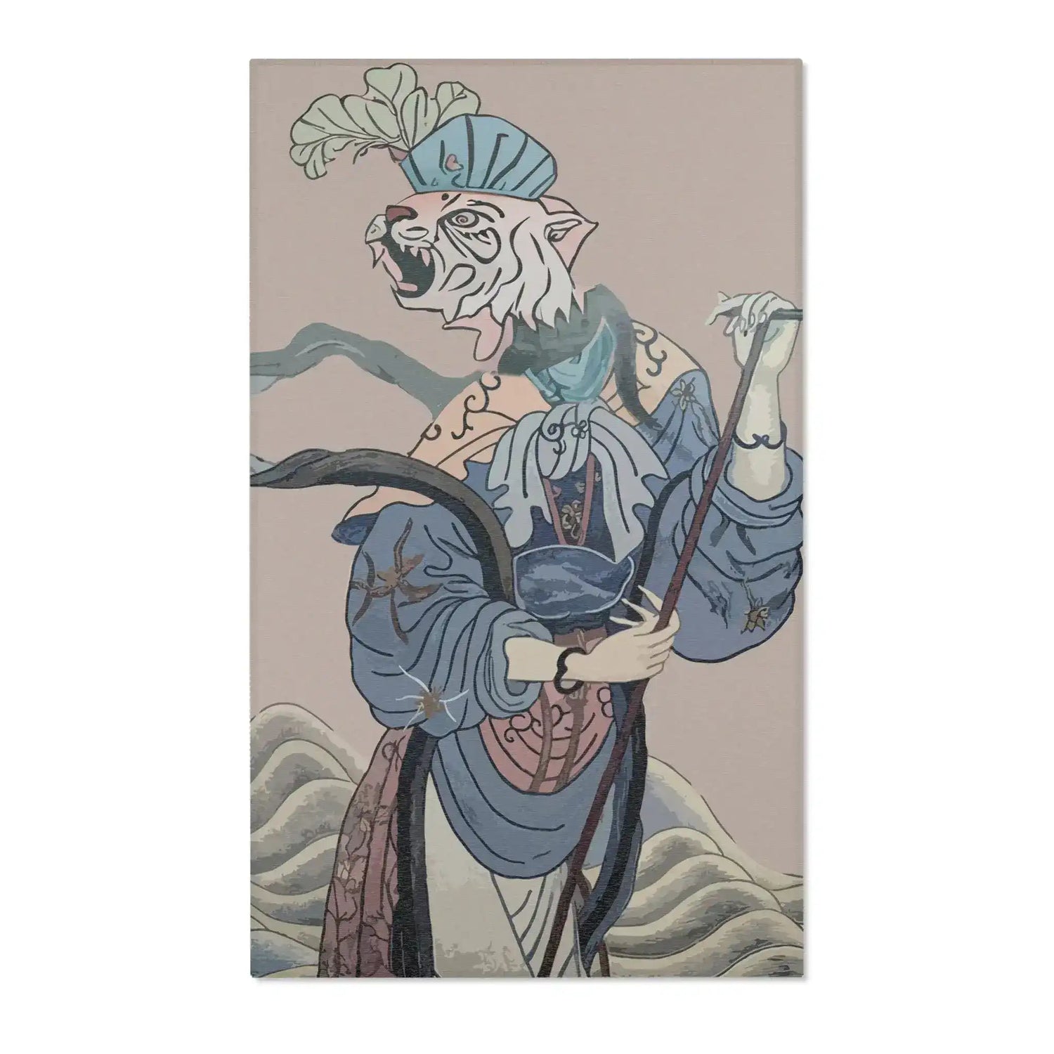 Warrior Tiger Accent Rug