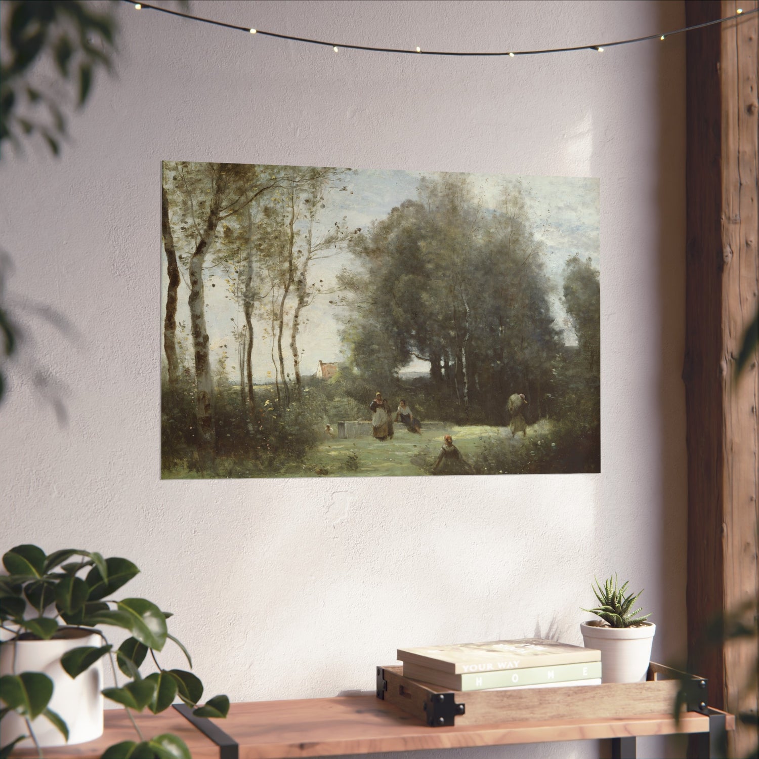 Arleux-Palluel, The Bridge of Trysts - Jean Baptiste Camille Corot Fine Art Poster