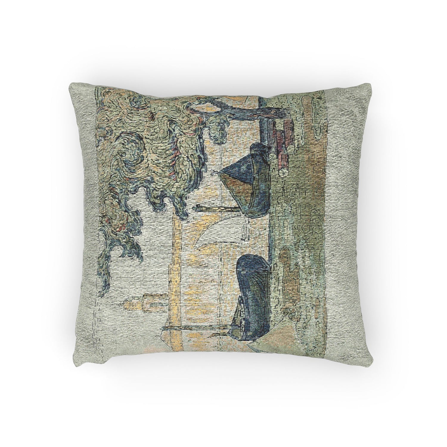 Paul Signac - The Port of St. Tropez II, from the seventh album of L'Estampe originale | Woven Pillow