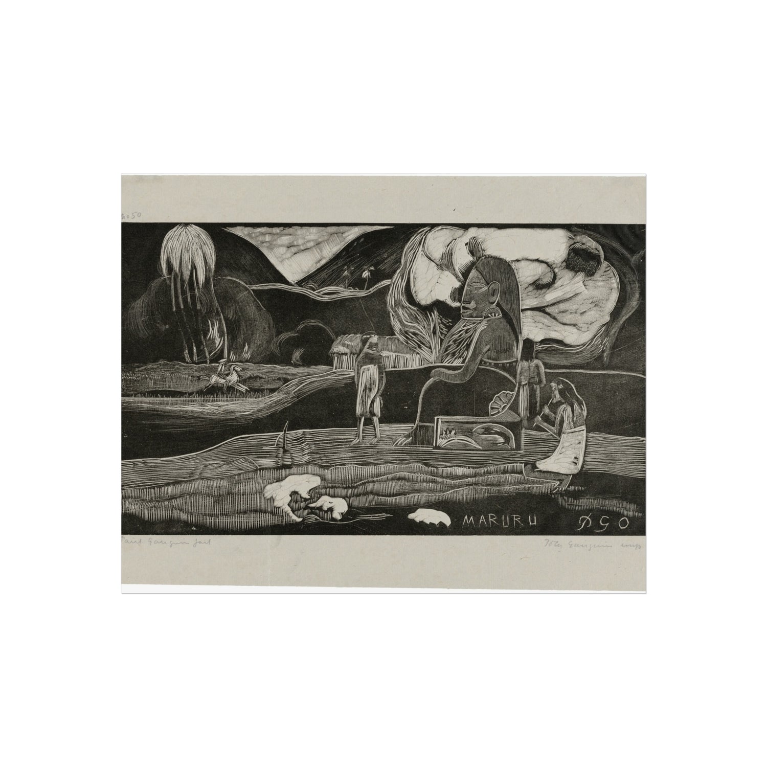 Paul Gauguin - Maruru (Offerings of Gratitude), from the Noa Noa Suite | Fine Art Poster