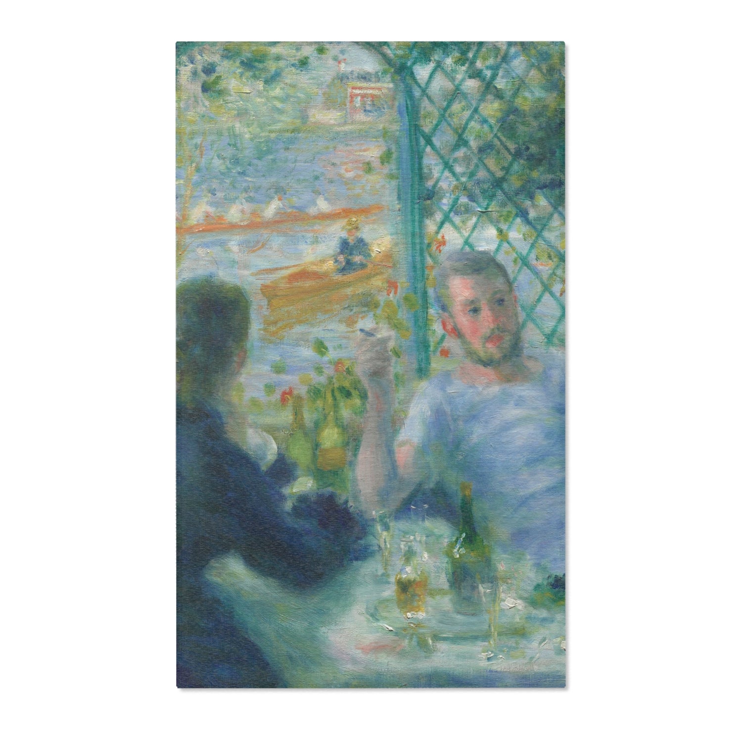 Lunch at the Restaurant Fournaise - Pierre-Auguste Renoir Area Rug