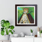 Royal Leopard in Red Robe Framed Poster Wall Art