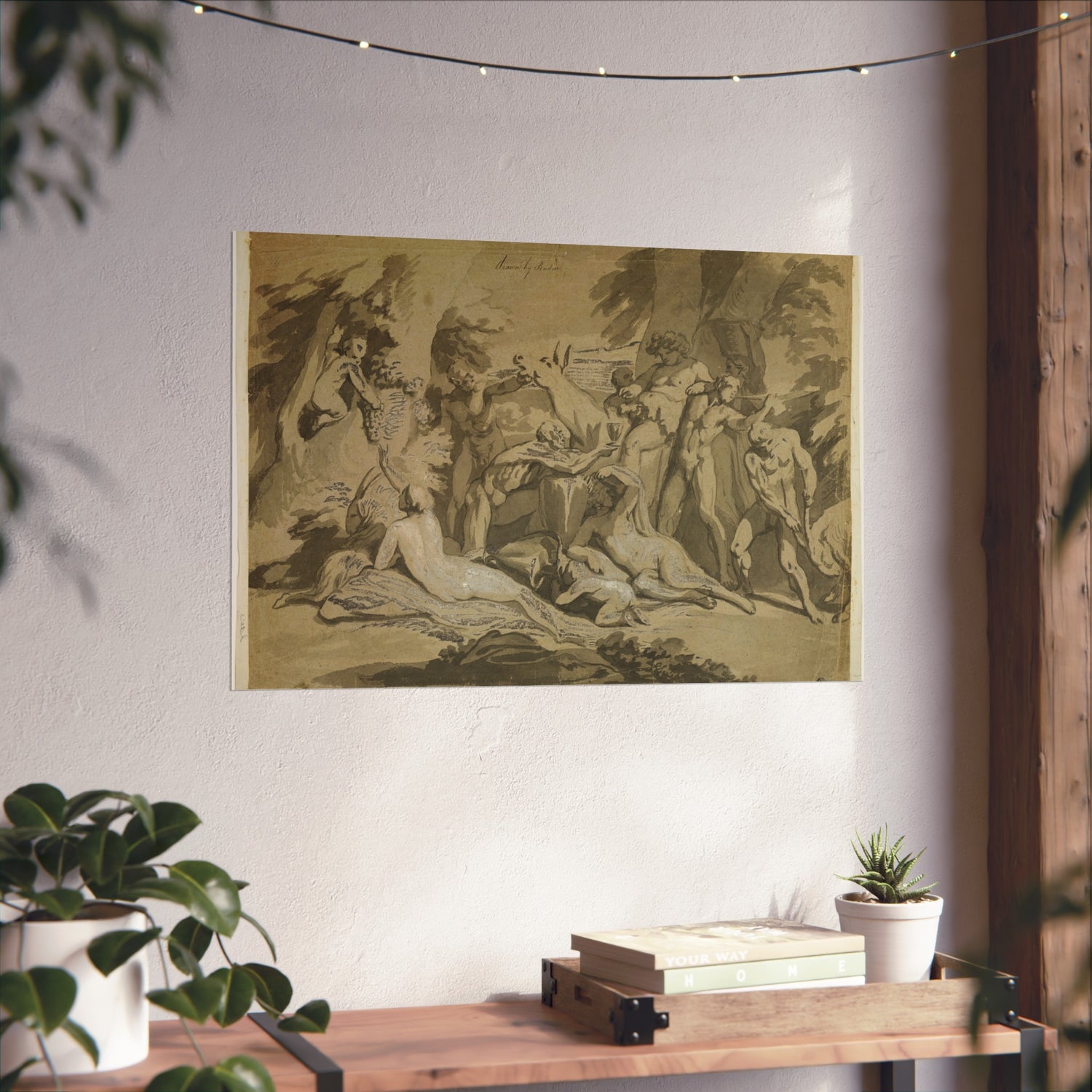 Drunken Silenus Satyr and Nymphs - Nicolas Poussin Fine Art Poster