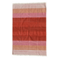 Handwoven Red Ombre Cotton Rug with Fringes