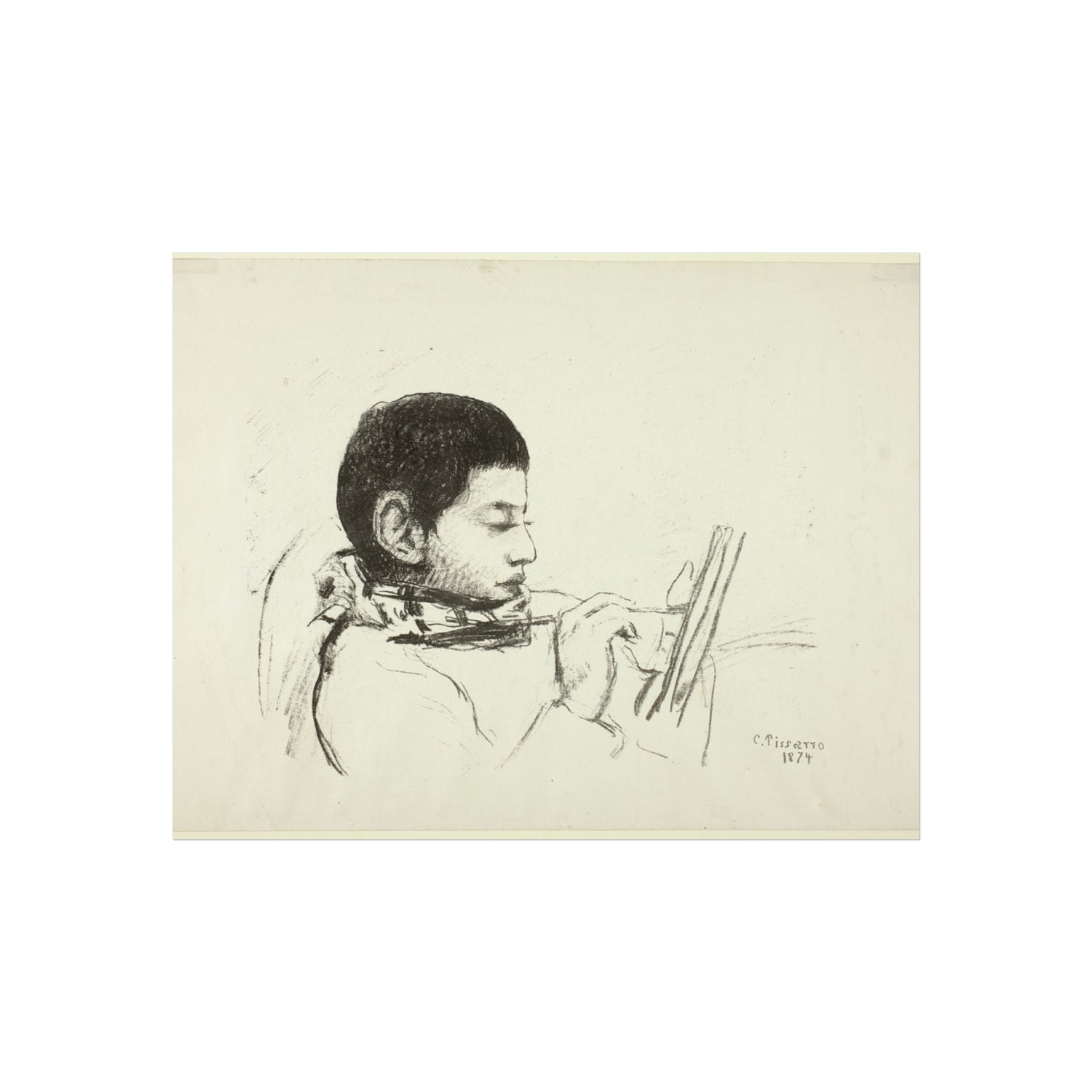 Camille Pissarro - Portrait Lucien Pissarro | Fine Art Poster