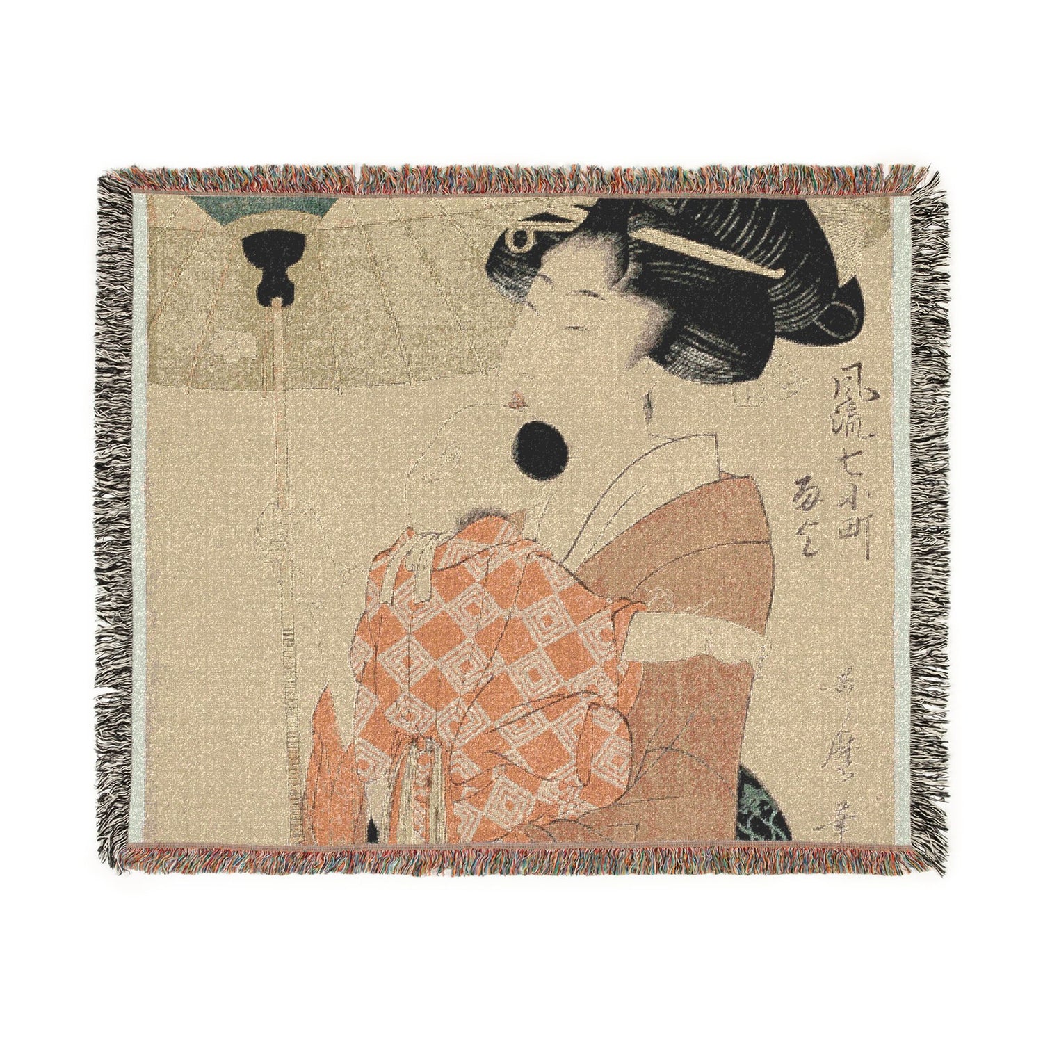 Prayers for Rain - Kitagawa Utamaro Tapestry Blanket