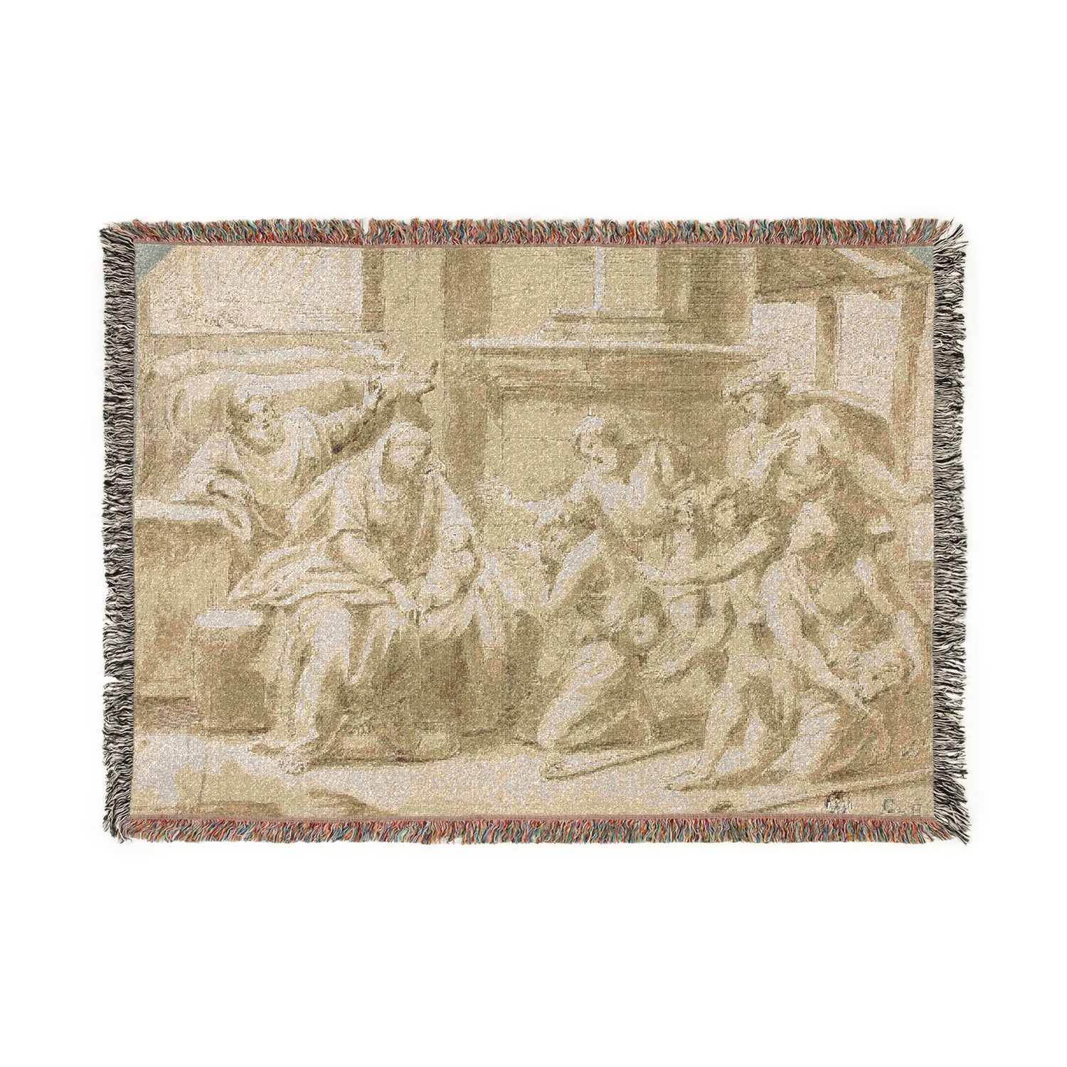 Adoration of the Shepherds - Nicolas Poussin Tapestry Blanket
