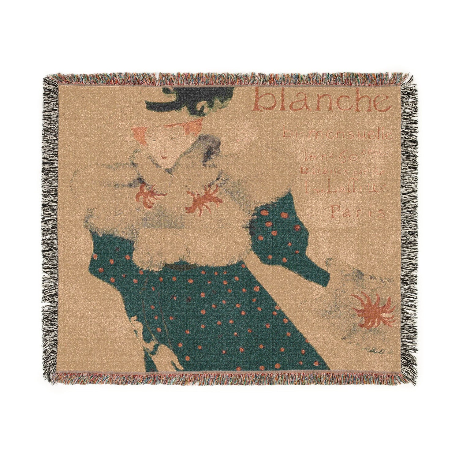 La Revue Blanche - Henri de Toulouse-Lautrec Tapestry Blanket