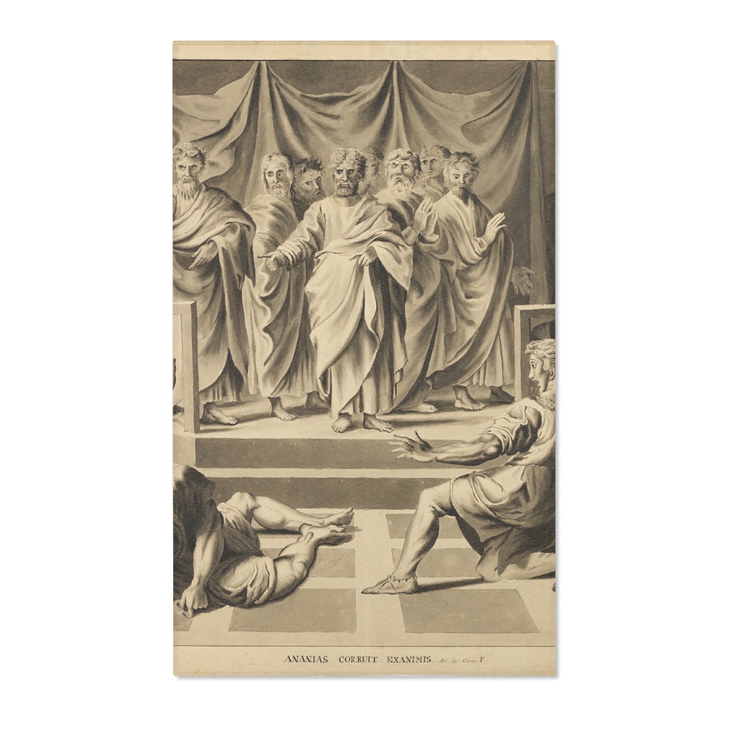 Death of Ananias - John Constable Area Rug