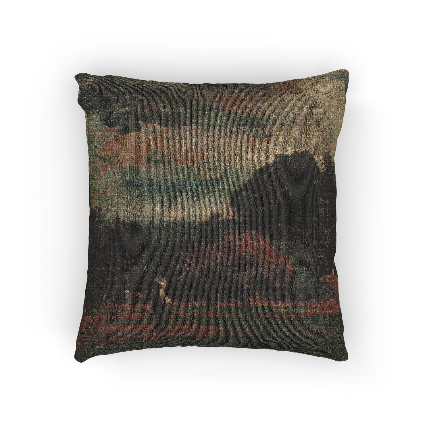 George Inness - Harvest, Montclair, New Jersey | Woven Pillow