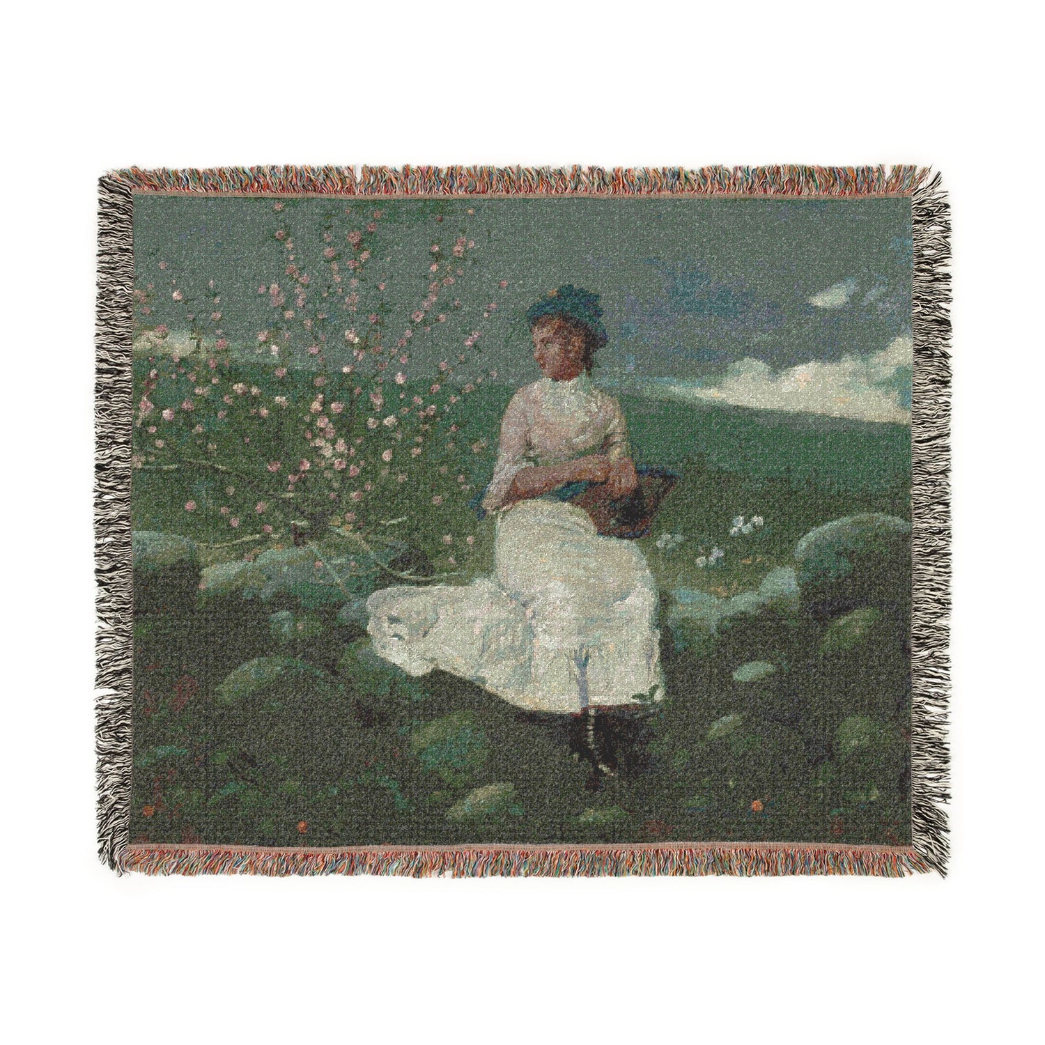 Peach Blossoms - Winslow Homer Tapestry Blanket