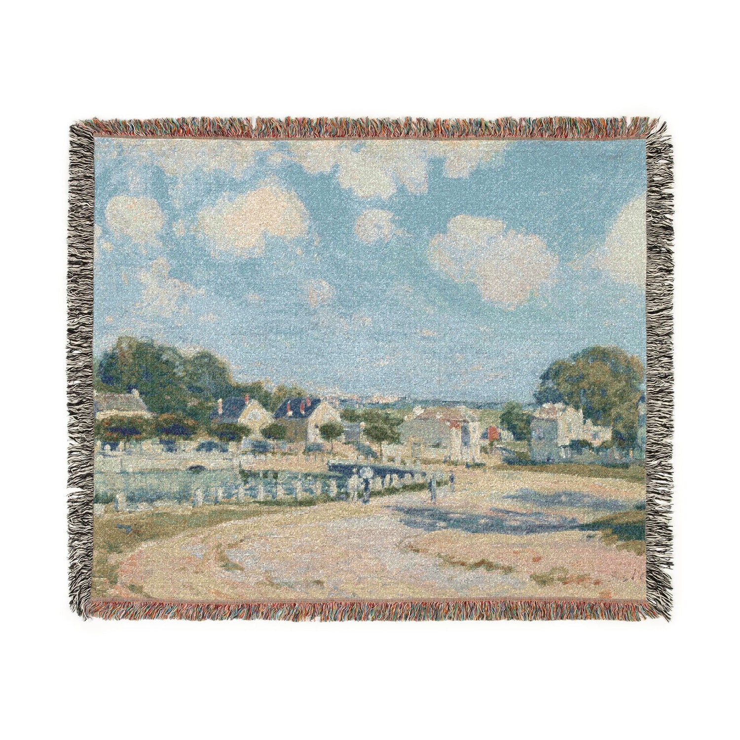 Watering Place at Marly - Alfred Sisley Tapestry Blanket