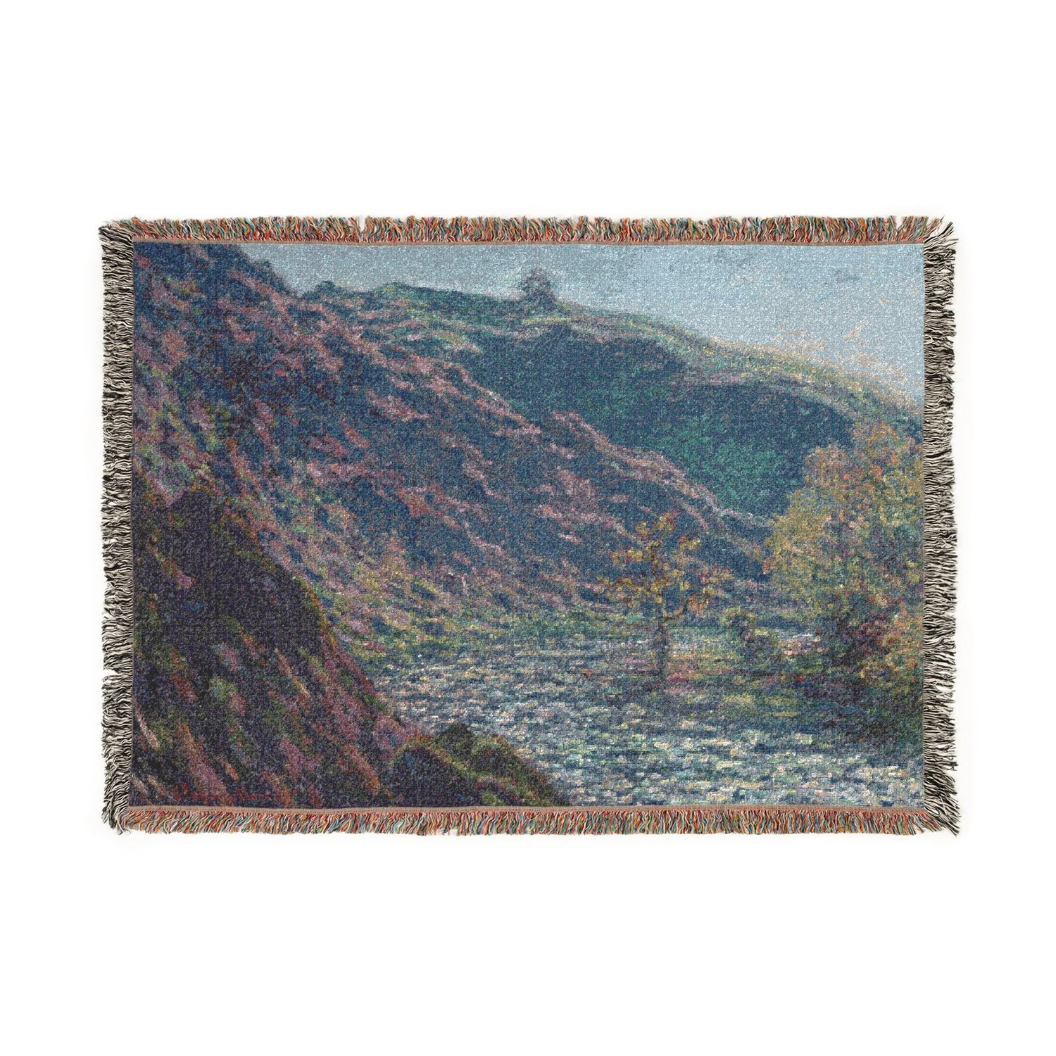 The Petite Creuse River - Claude Monet Tapestry Blanket