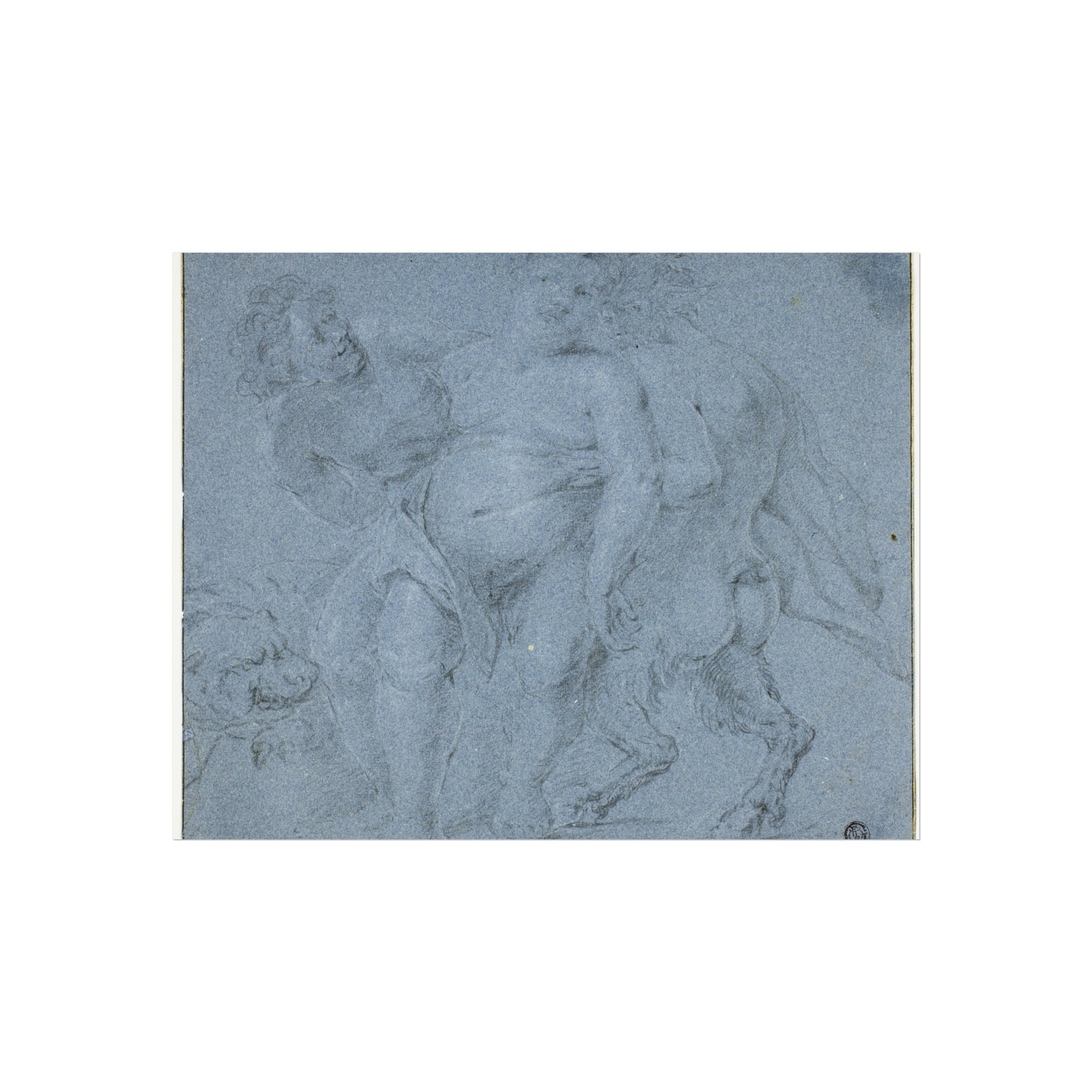 Silenus Supported by Two Satyrs - Peter Paul Rubens Fine Art Poster