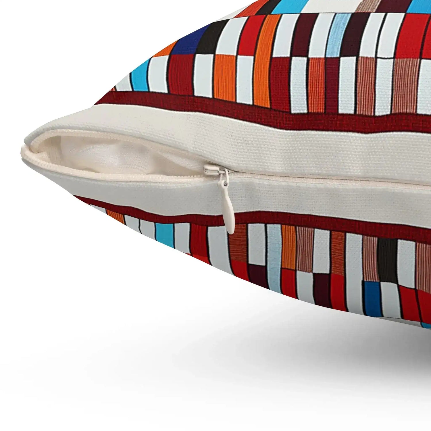 Abstract Horse in Bold Colors Throw Pillow