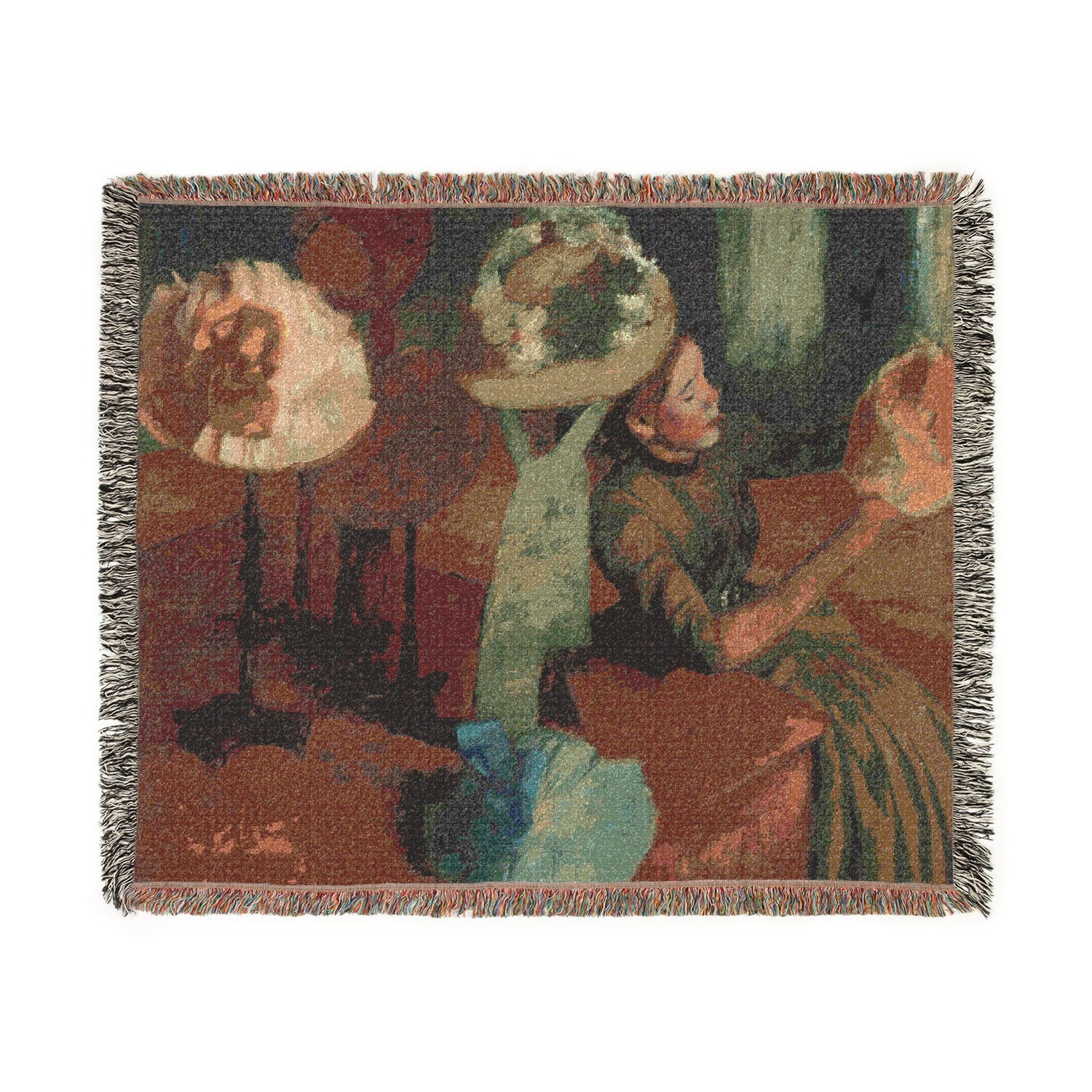 The Millinery Shop - Hilaire Germain Edgar Degas Tapestry Blanket