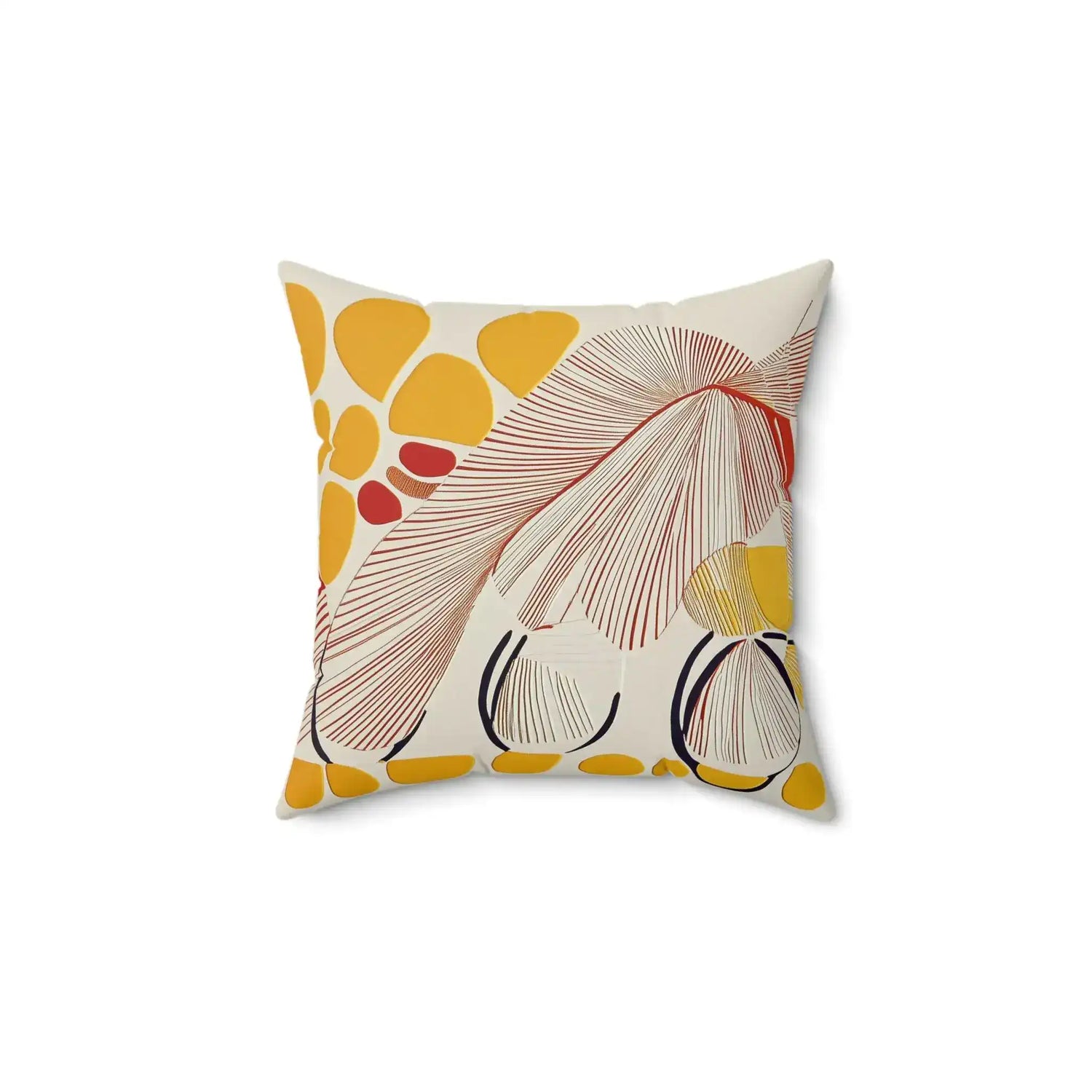Abstract Stallion Motion Throw Pillow