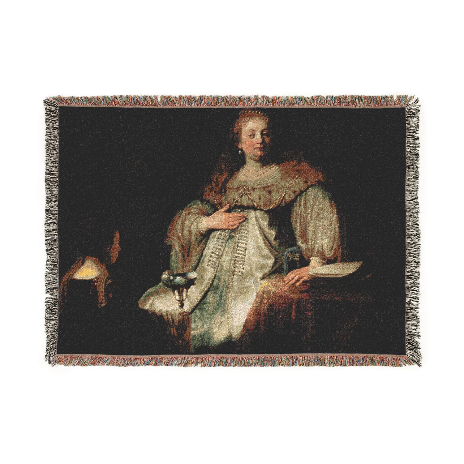 Judith at the Banquet of Holofernes - Rembrandt van Rijn Tapestry Blanket