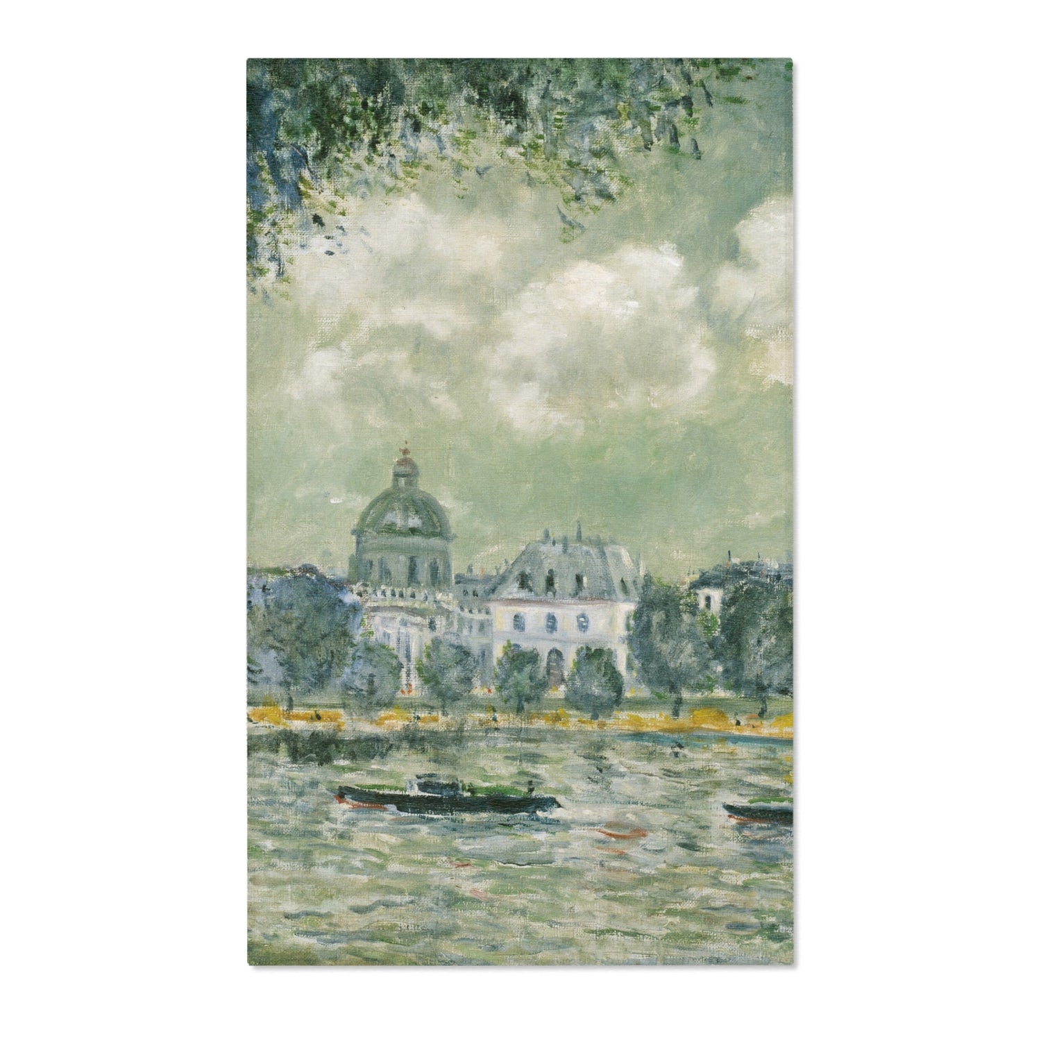 Landscape along the Seine - Alfred Sisley Area Rug