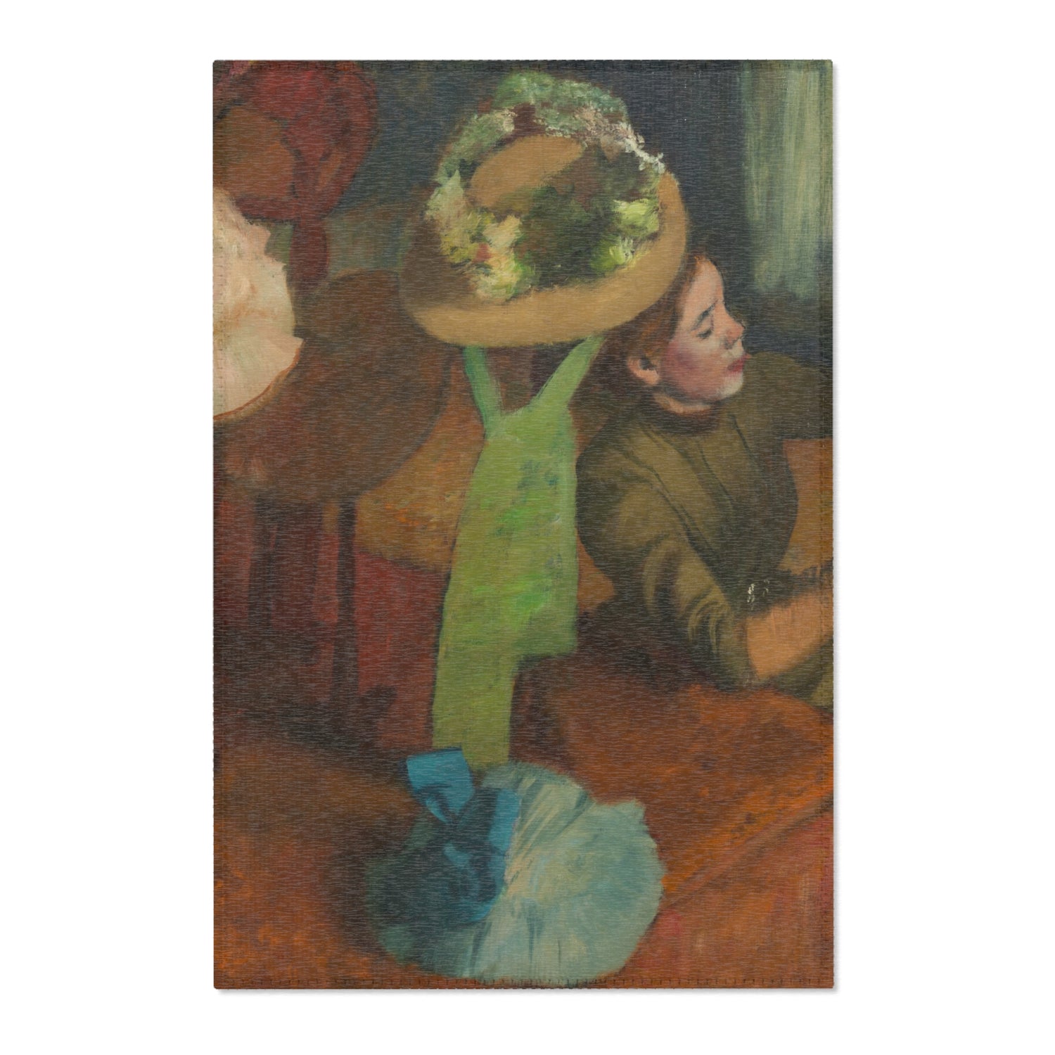 The Millinery Shop - Hilaire Germain Edgar Degas Area Rug