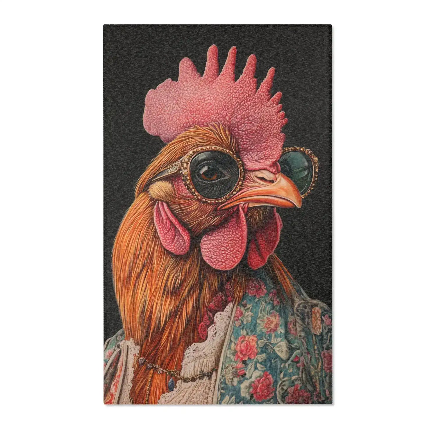 Renaissance Chic The Couture Chicken Rug