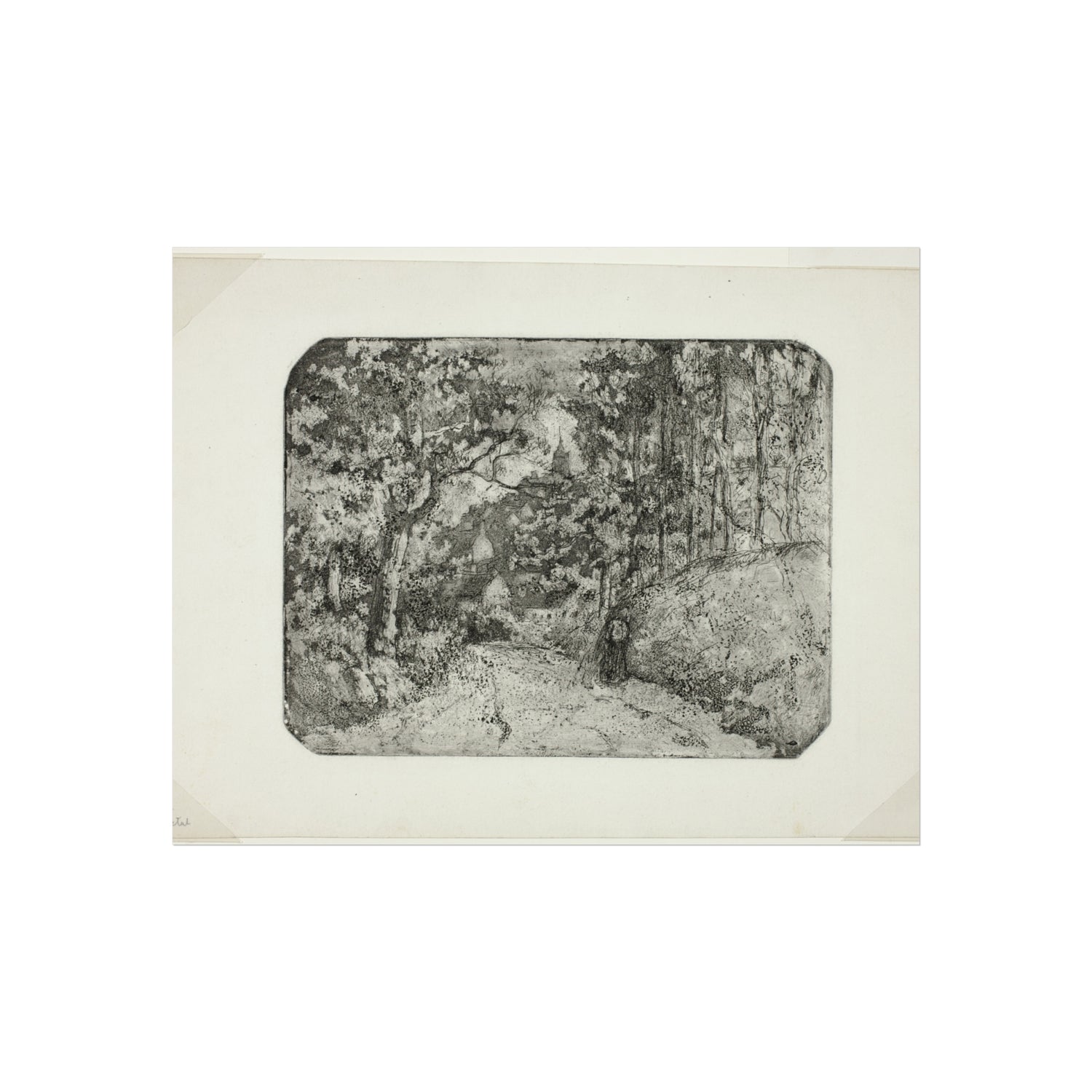Camille Pissarro - Wooded Lane at Pontoise | Fine Art Poster