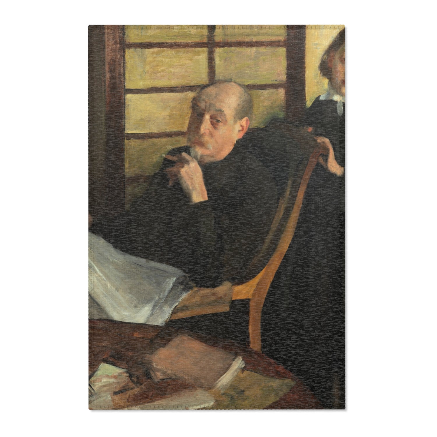 Henri Degas and His Niece Lucie Degas - Hilaire Germain Edgar Degas Area Rug