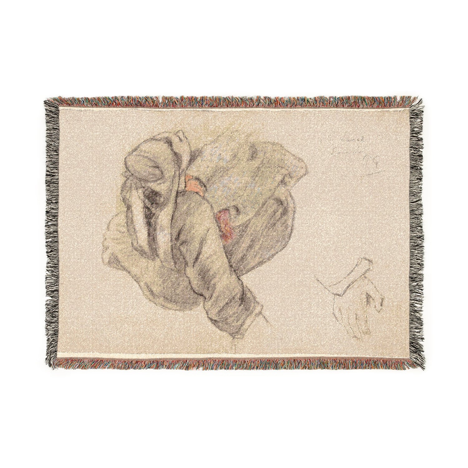 Seated Breton Woman - Paul Gauguin Tapestry Blanket