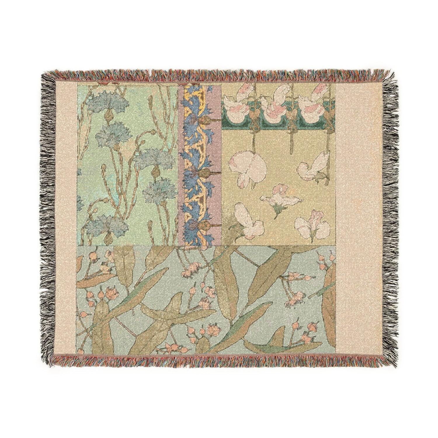 Sweet Peas - Alphonse Mucha Tapestry Blanket