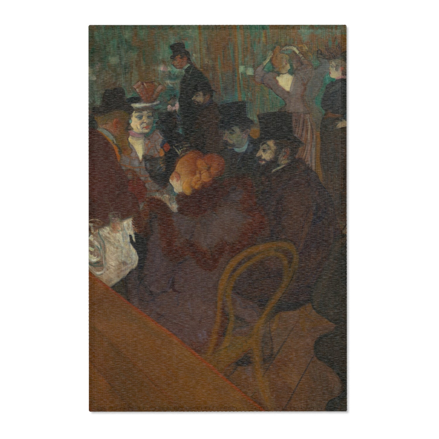 At the Moulin Rouge - Henri de Toulouse-Lautrec Area Rug