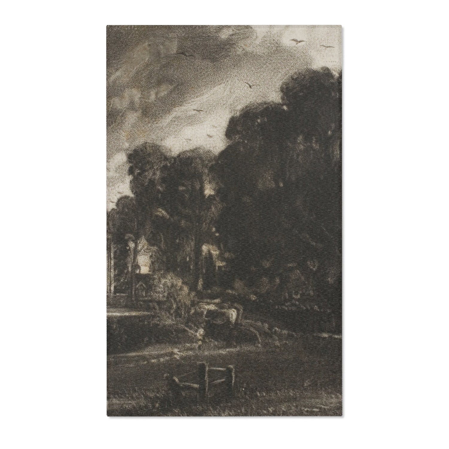 Frontispiece to Mr. Constable's English Landscape - David Lucas Area Rug