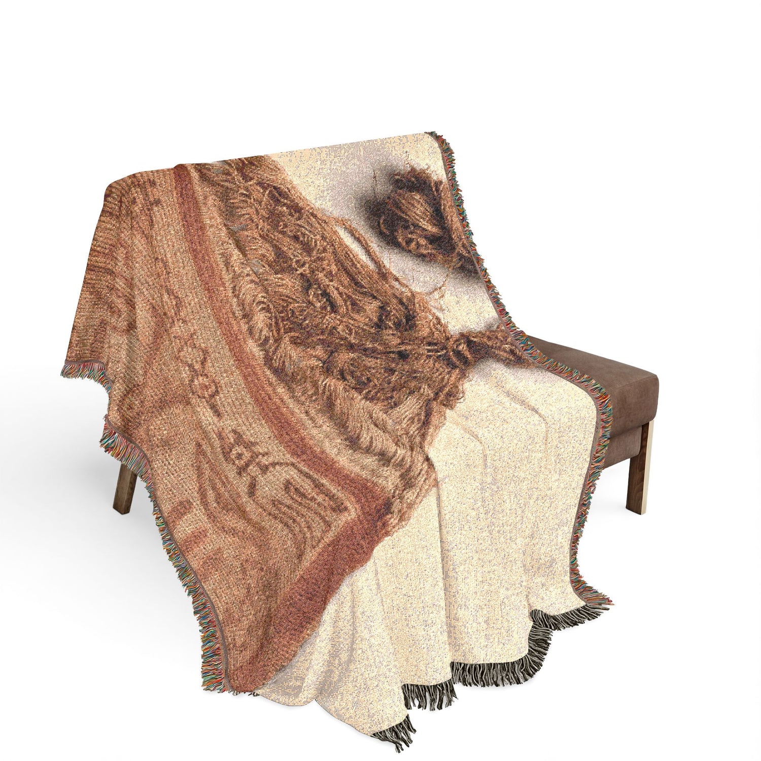 Mummy Bundle "Mask" Woven Throw Blanket