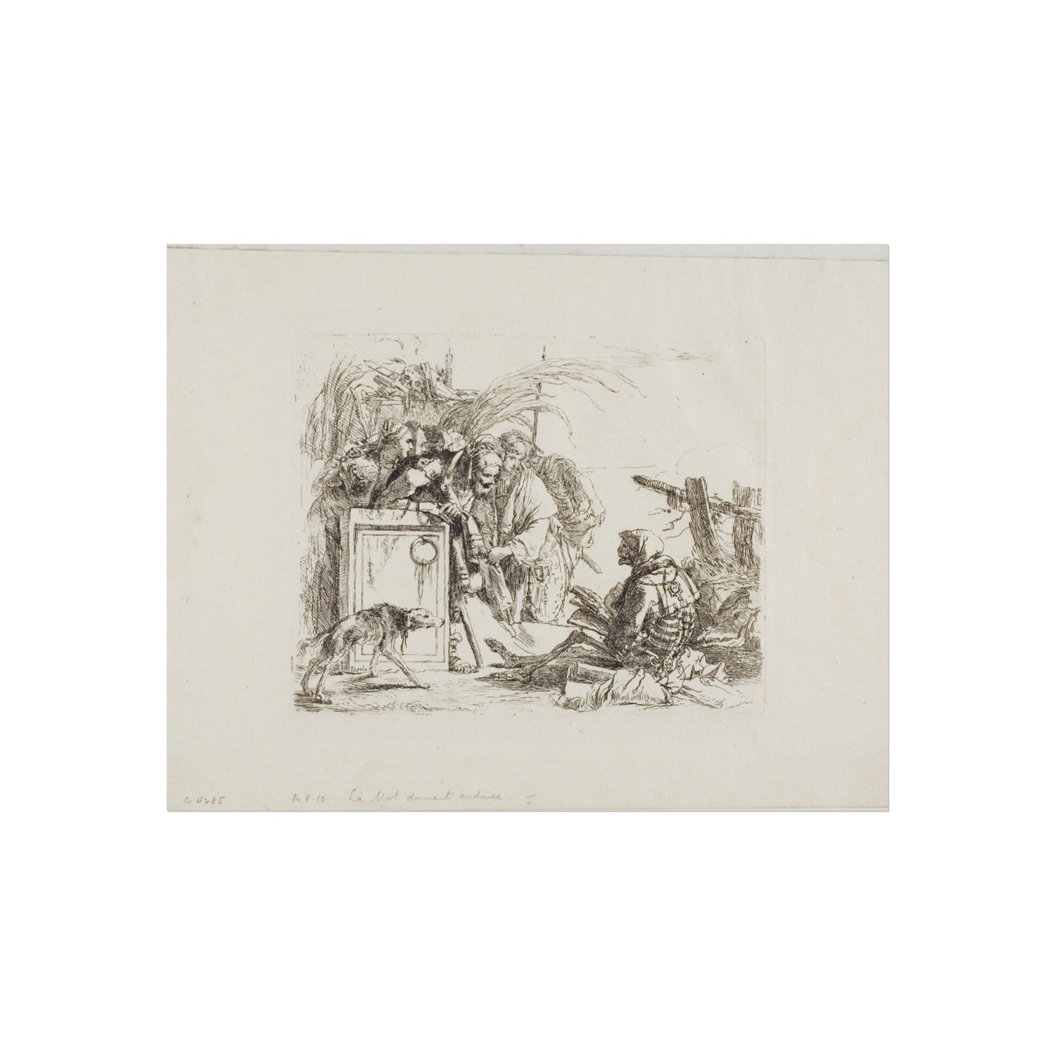 Death Giving Audience - Giovanni Battista Tiepolo Fine Art Poster