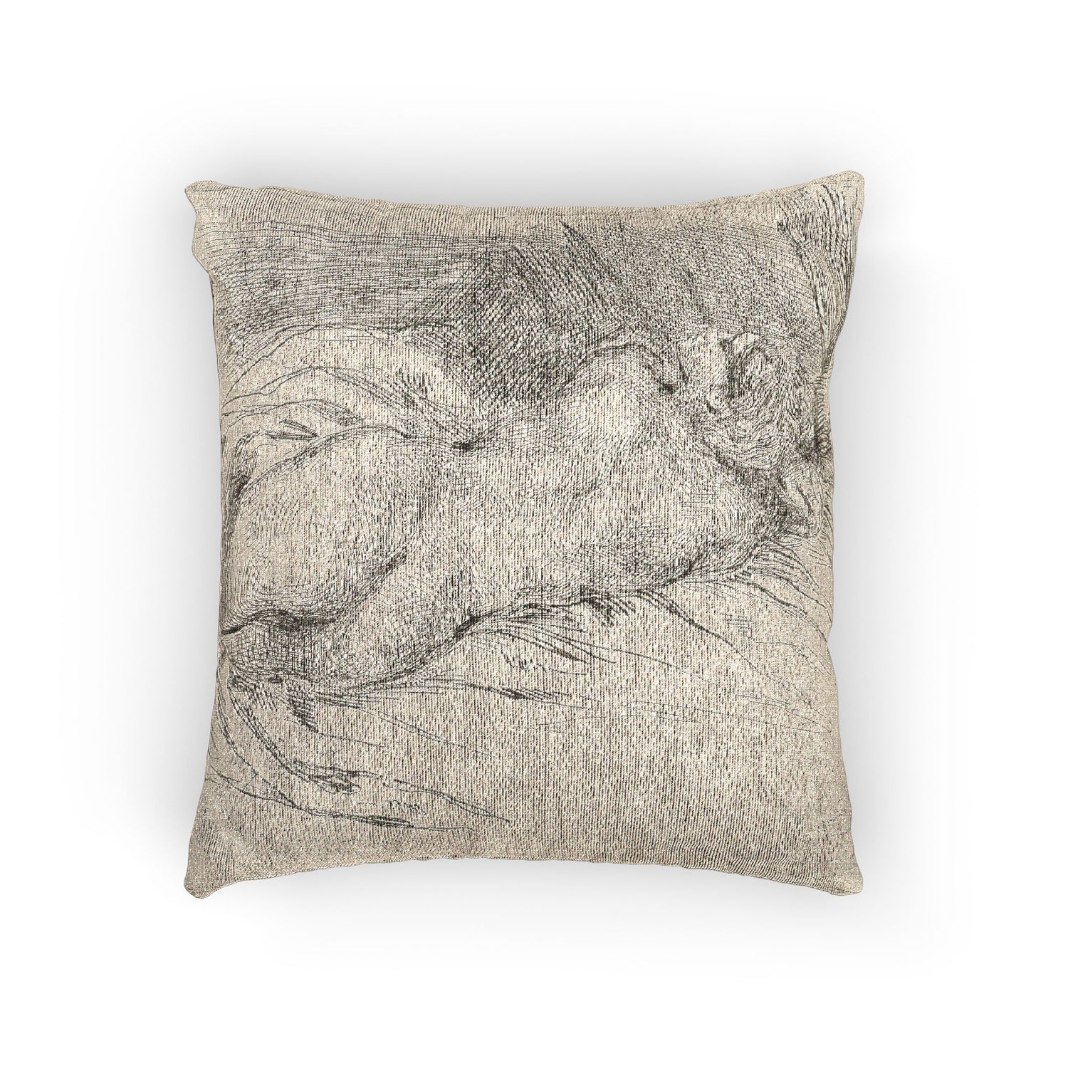 Eugène Delacroix - Study of a Woman Seen from the Back | Woven Pillow
