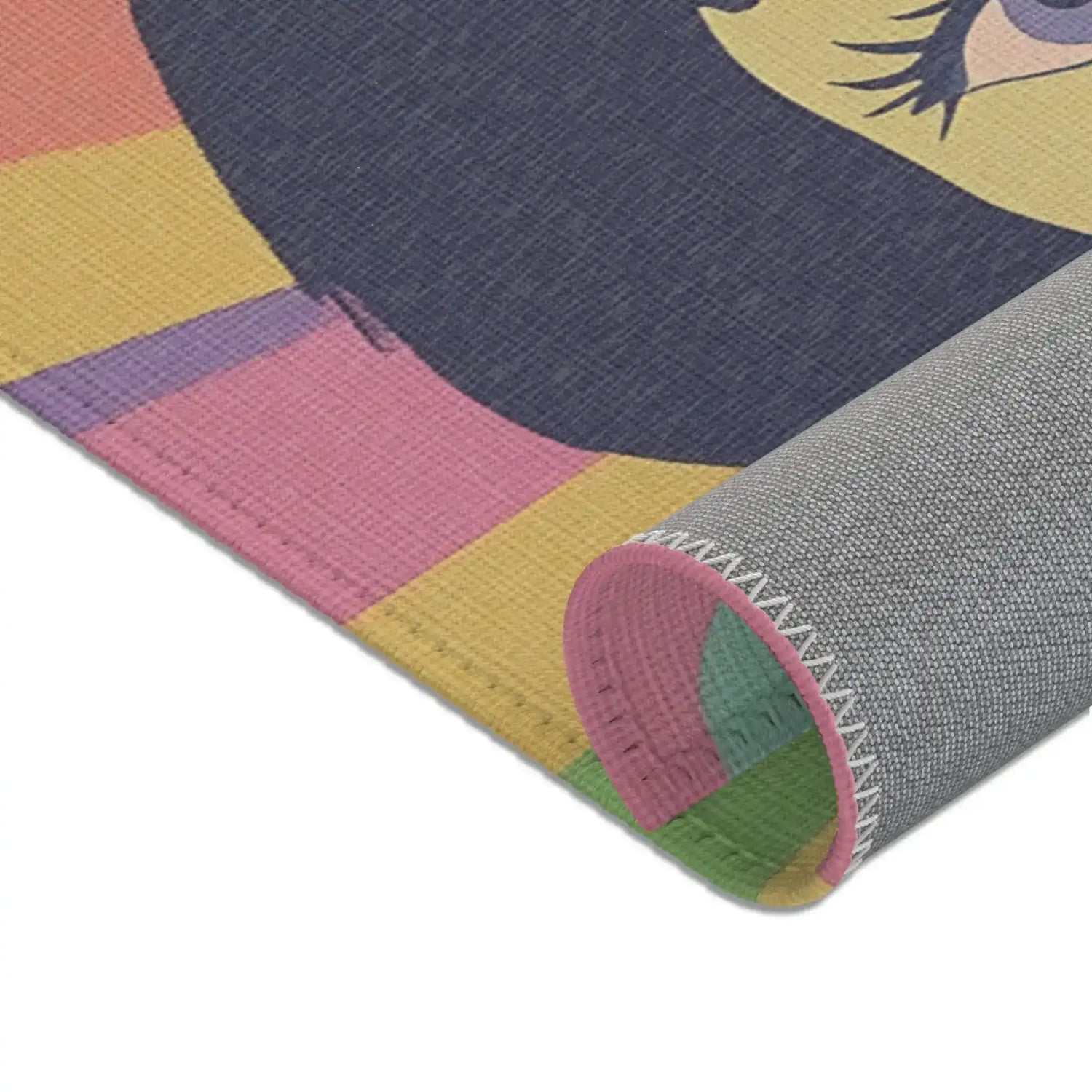 Pop Art Girl Accent Rug