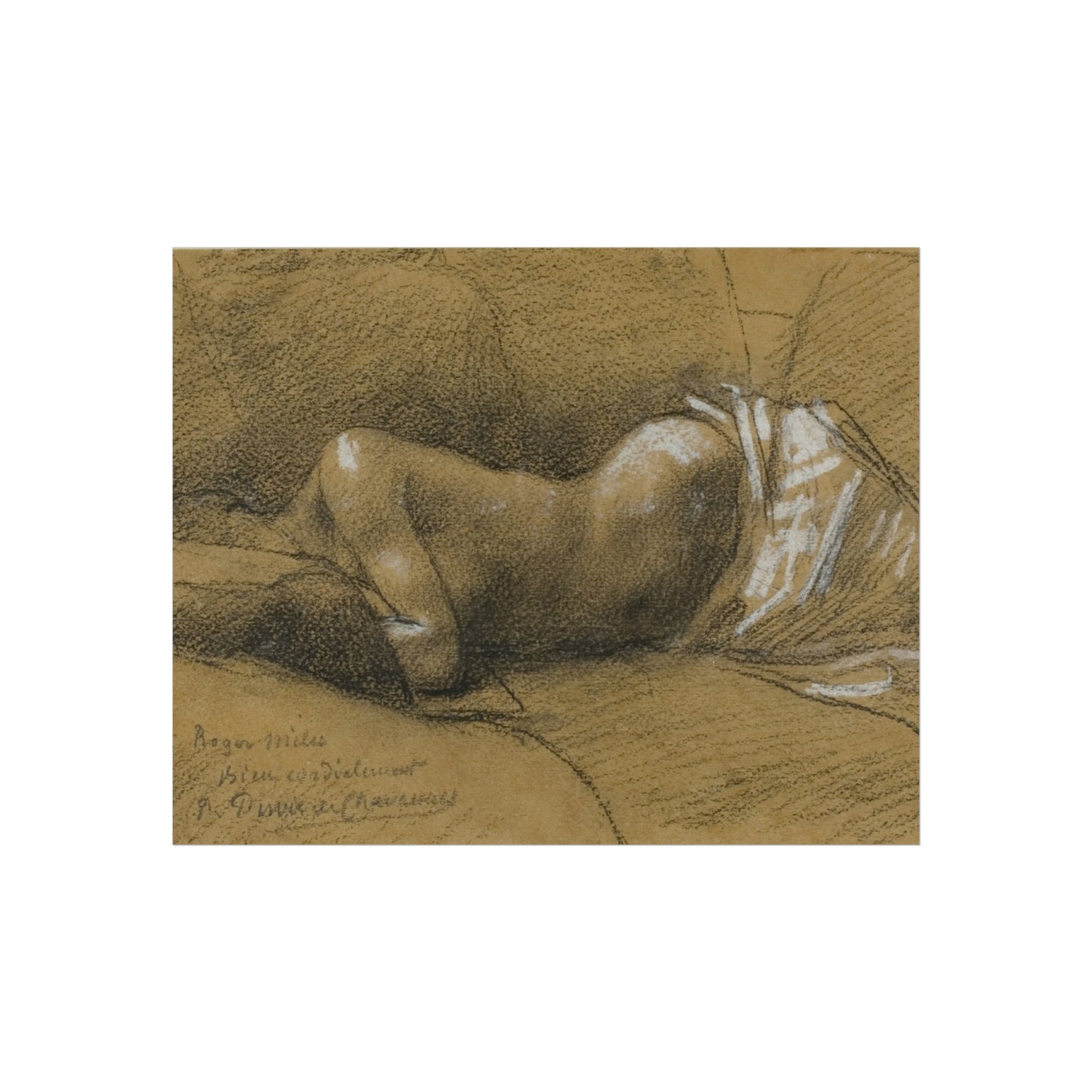 Pierre Puvis de Chavannes - Study of a Sleeping Woman | Fine Art Poster