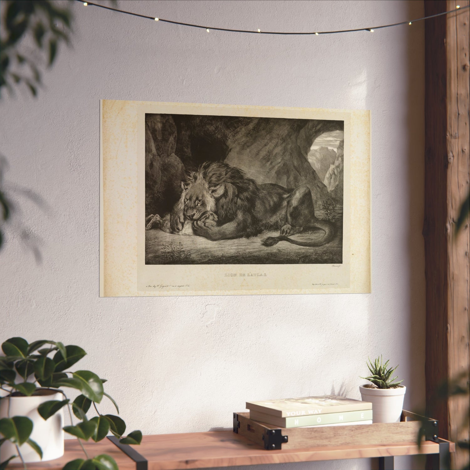Lion of the Atlas Mountains - Eugène Delacroix Fine Art Poster