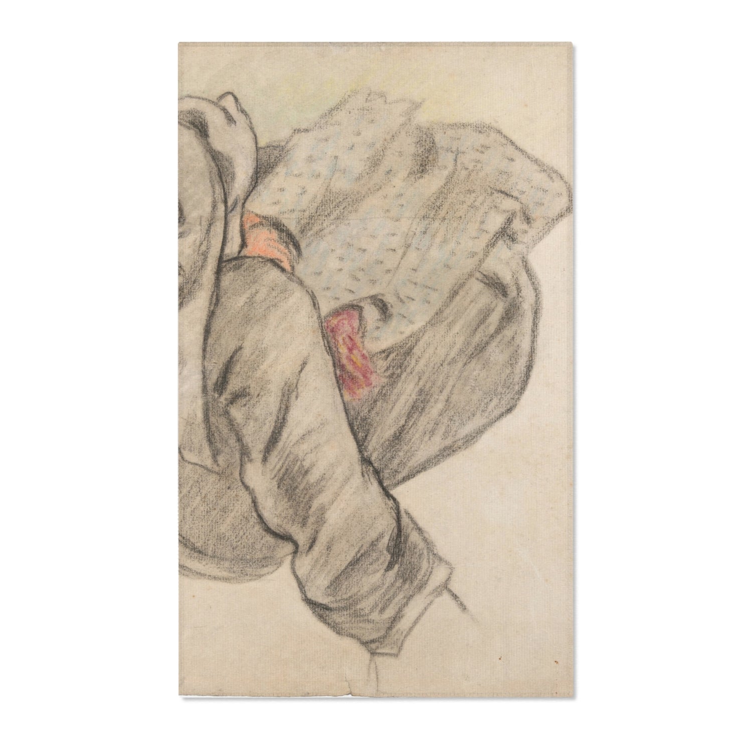 Seated Breton Woman - Paul Gauguin Area Rug