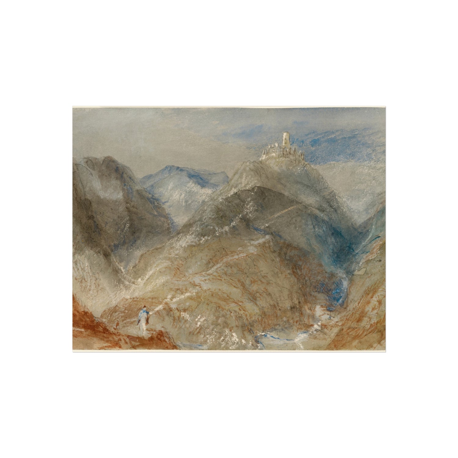 Castle on Height near Geneva - Joseph Mallord William Turner Fine Art Poster