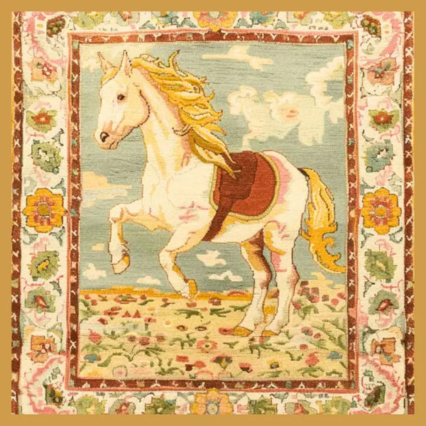 Horsing Haven Hand Knotted Area Rug