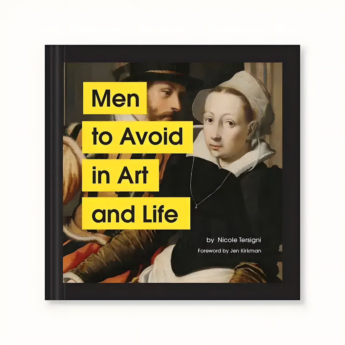 Men to Avoid in Art and Life book cover with a Renaissance painting and yellow title