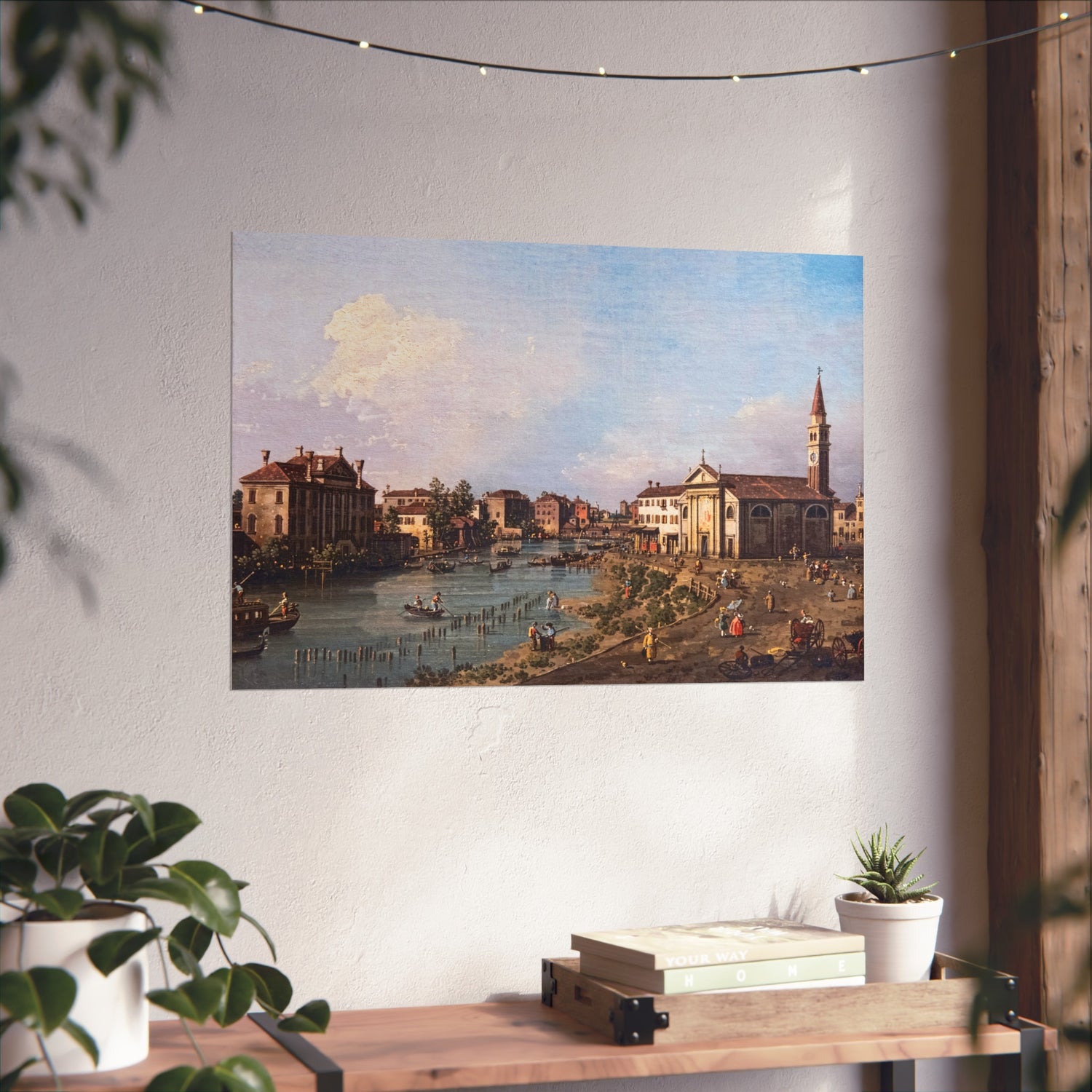 Vue de Dolo - Canaletto Fine Art Poster